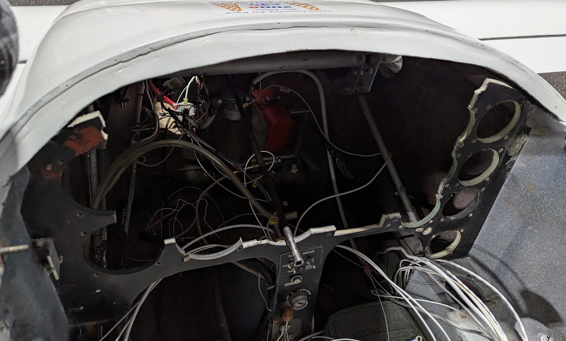 my panel after the first pass with a hacksaw