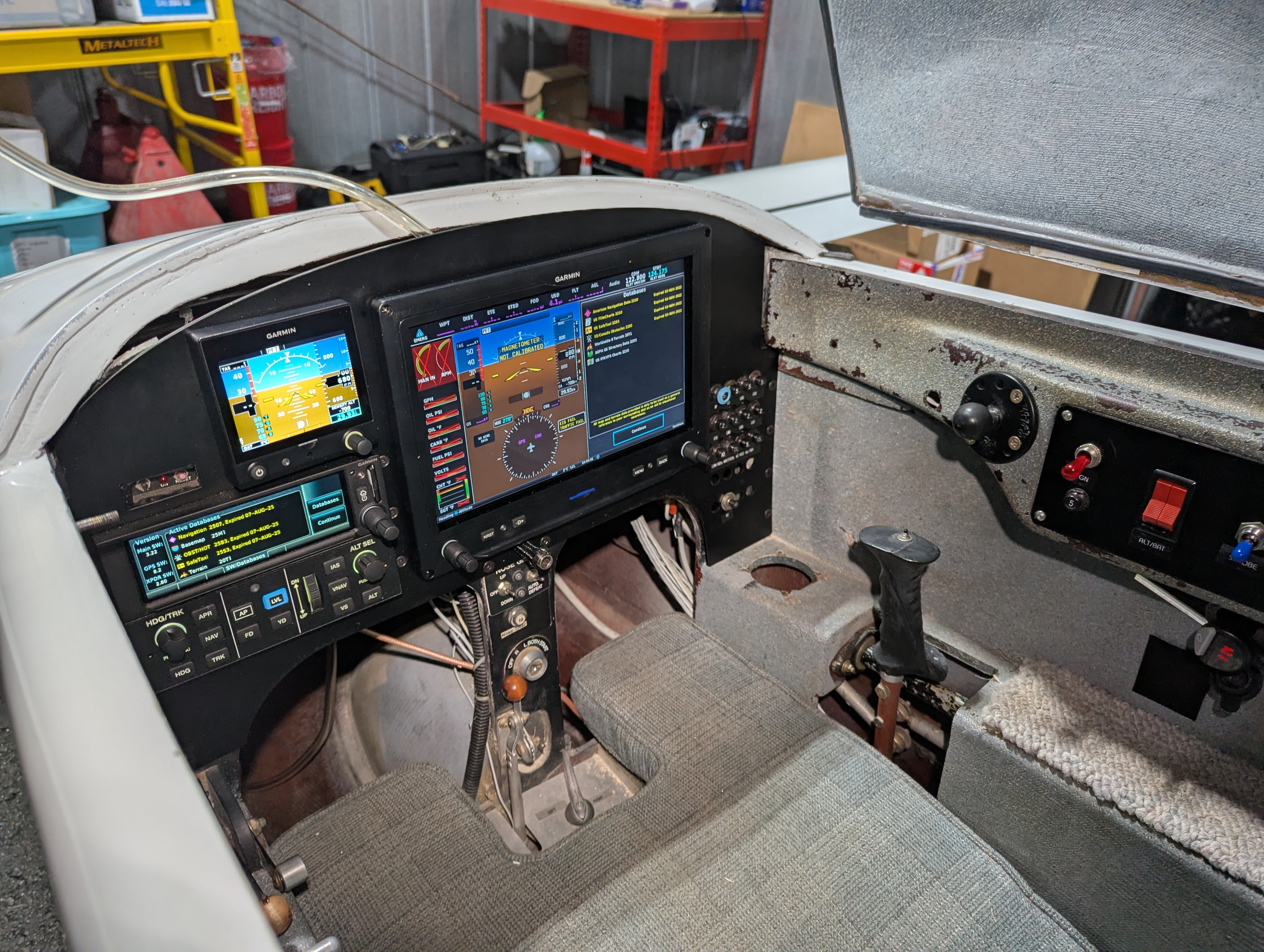 power applied to the avionics for one of the first times