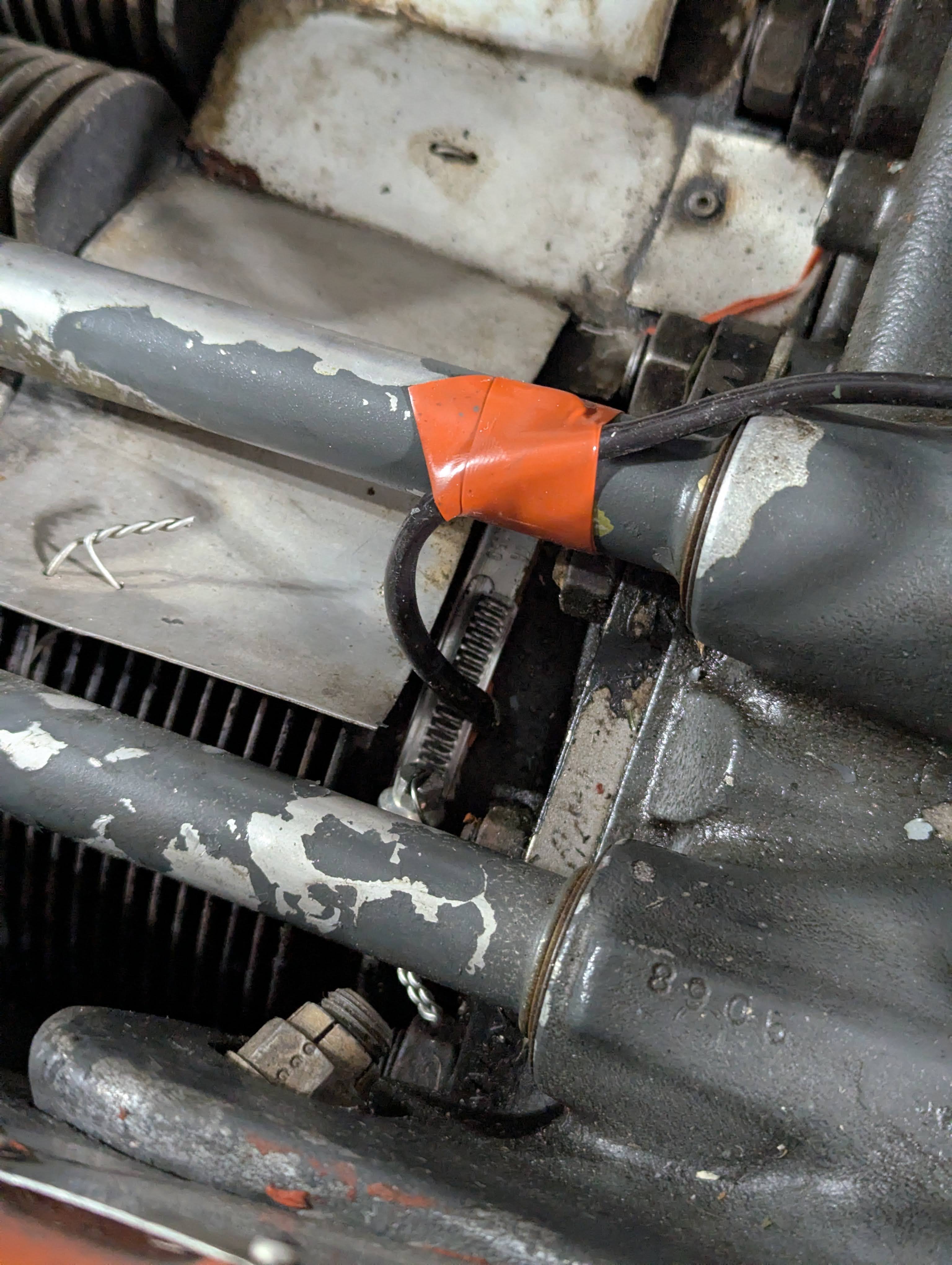 one preheat clamp at the base of a cylinder