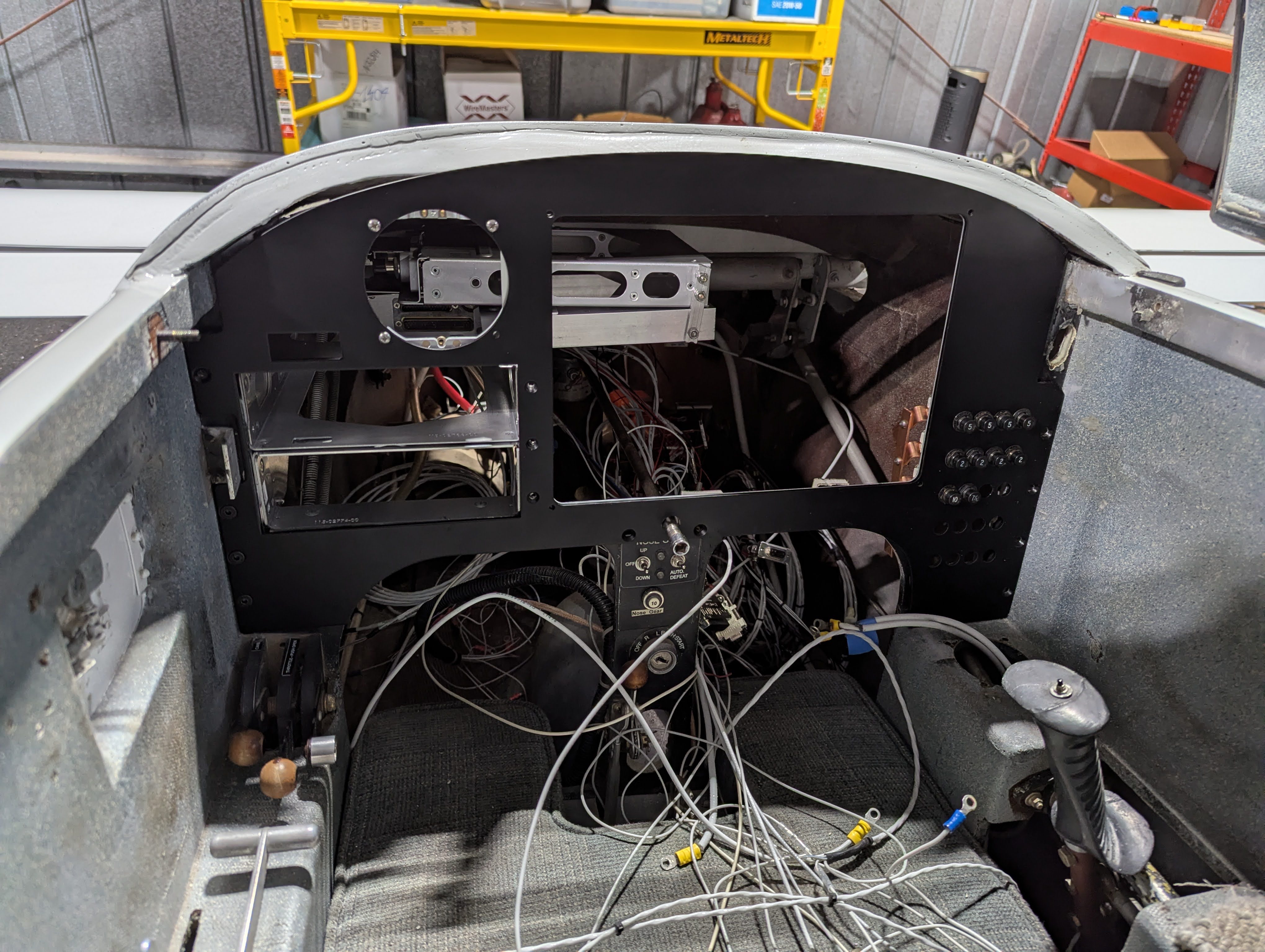 the panel and stack in the plane together